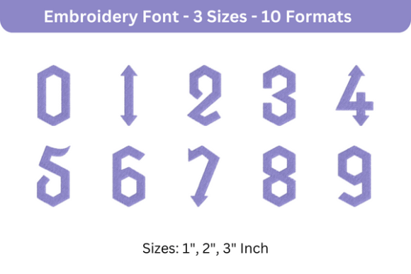 Arrowhead Lake Font 0 to 9 Review