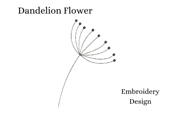 Dandelion Flower Embroidery