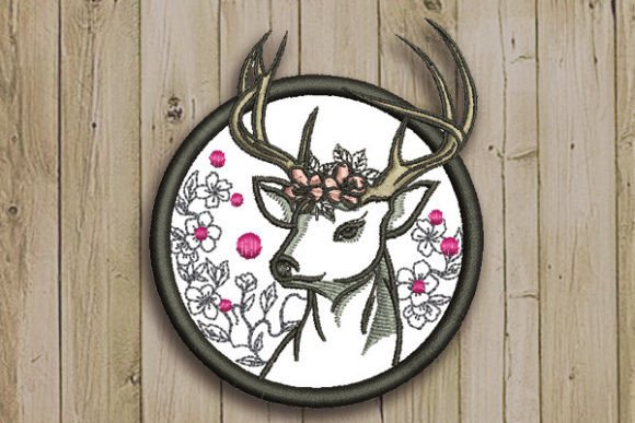 Deer in Circle: A Review for Real Embroidery Projects