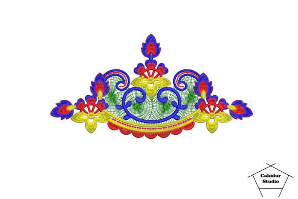 Floral Pinnace Embroidery Design