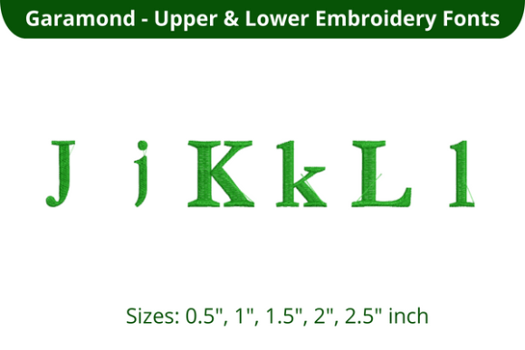 Garamond Font JKL for Personalized Gifts